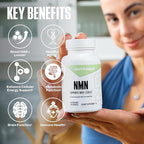 NutraBio NMN - NAD Supplement, Longevity Support, Boost NAD Levels, Increase Cellular Energy, Brain Health, Healthy Aging- 60 Servings- 60 Capsules