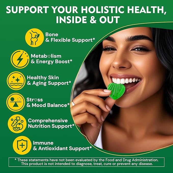 1Pack Liposomal Fisetin 200mg Liquid Gummies + 2Pack Moringa Gummies 1000mg, Sugar Free