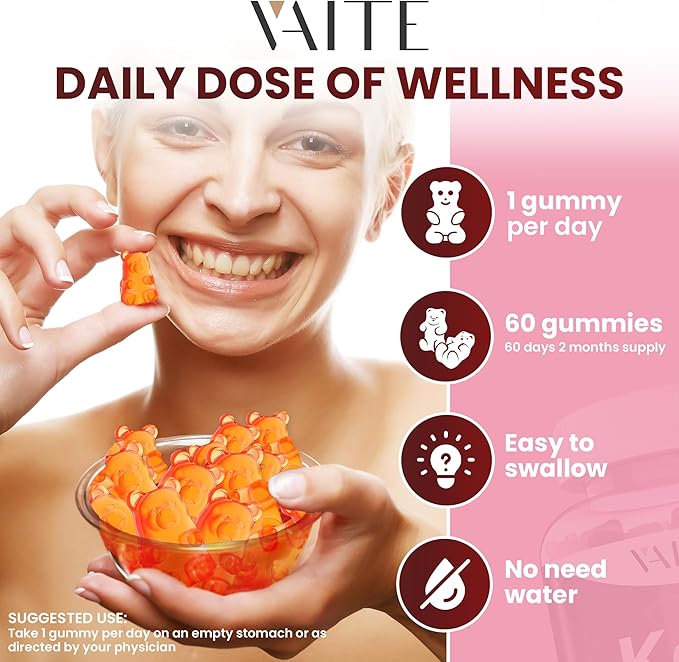Kelp Supplement 1000mg – Iodine Formula with Fucus, Marine Trace Minerals, Seaweed-Derived Plant-Based Gummies, Vegan-Friendly, Gluten-Free, Non-GMO, 60 Chewables for Women and Men, Daily Use