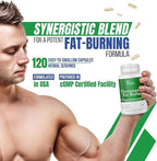 Thermogenic Fat Burner for Women and Men - Appetite Suppressant for Weight Loss - Includes Green Tea Extracts for Bloat Relief - Metabolism Booster - 120 Weight Loss Pills