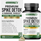 9-IN-1 Premium Spike Detox Wellness Formula – 8X Potency Nattokinase, Bromelain, Curcumin, Milk Thistle for Spike Support, Immune & Antioxidant Support, Liver & Heart Health support –120 Veg. Capsules