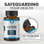 Lutein 20mg with Zeaxanthin 4mg – Eye Health Supplement for Vision Clarity, Blue Light Filtering & Macular Health – Antioxidant Formula for Daily Retinal Wellness – 100 Softgels