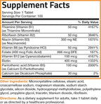 Bronson Vitamin B Complex (Vitamin B1, B2, B3, B6, B9 - Folic Acid, B12), 100 Tablets
