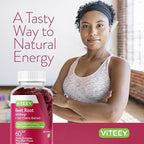 Viteey Beet Root Gummies 4000mg [from 80mg of 50:1 Extract] with Tart Cherry - for Healthy Blood Pressure Support - Vegan, Gelatin Free, Gluten Free-Tasty Chewable Berry Beet Flavored Gummy-120 Count