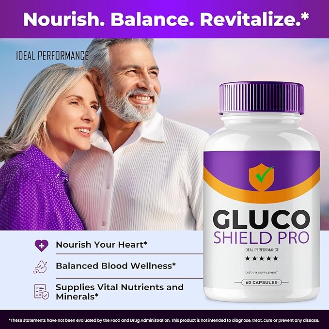 Gluco Shield Pro Advanced Blood Formula Capsules, Official GlucoShield Pro Supplement Pills, Premium Formula for Healthy Circulation & Stable Levels, All Natural GlucoShieldPro Reviews (5 Pack)
