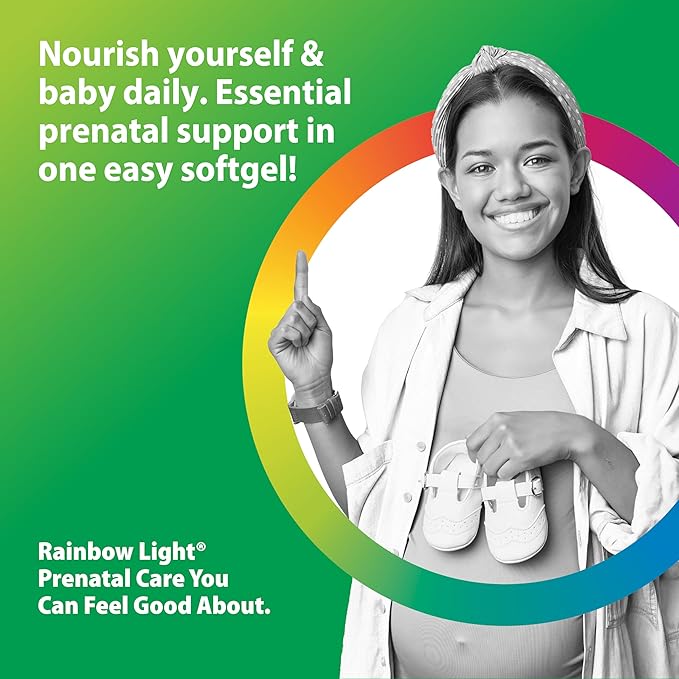 Rainbow Light Prenatal DHA Vitamins for Women | 180 Softgels | Ultra Omega 3 Fish Oil (EPA & DHA) | Supports Brain & Eye Health for Mom and Baby | for Pregnancy & Nursing