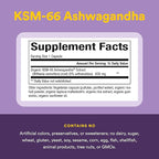 Stress-Relax KSM-66 Ashwagandha 600 mg by Natural Factors, 30 vegetarian capsules (30 servings), 60 Capsules