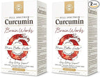 Solgar Full Spectrum Curcumin Brain Works, 90 Licaps - Support Memory Recall, Focus, Cognitive Function - Antioxidant Support - Curcumin, BacoMind, Choline, Vitamin B12 - Non-GMO, Vegan - (Pack of 2)