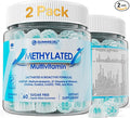 2 Pack Methylated Multivitamin for Men & Women Gummies + Greens & Mushroom Blend, Methylfolate & B12, TMG, Choline, Daily Vitamin A, C, D3K2, E, B Complex, Coq10, ALA for Overall Wellness, Sugar Free