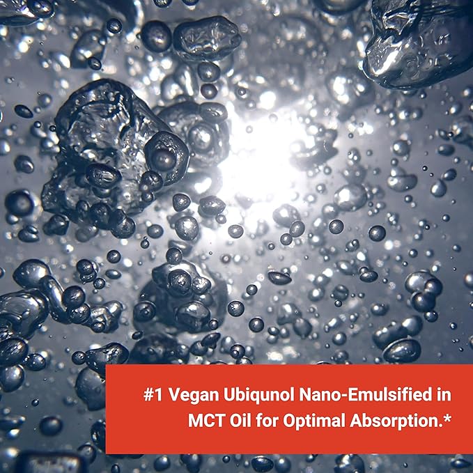 Naturalis Ubiquinol 100mg Active CoQ-10 Emulsified in MCT Oil for Better Absorption | Gluten Free, Non-GMO & Soy-Free | Cardiovascular Wellness, Antioxidant Protection, and Healthy Skin* | 60 Softgels