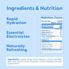 Nectar Hydration Packets - Electrolytes Powder Packets - Sugar Free & 0 Calorie - Organic Fruit Liquid Daily IV Electrolytes Powder for Dehydration Relief & Rapid Rehydration (Grape 30 Pack)