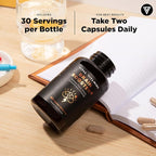 Vital Vitamins Nootropic Brain Supplement Plus - for Memory, Focus, Concentration, Neuro Energy, Clarity - with Lion's Mane Mushrooms - 60 Capsules
