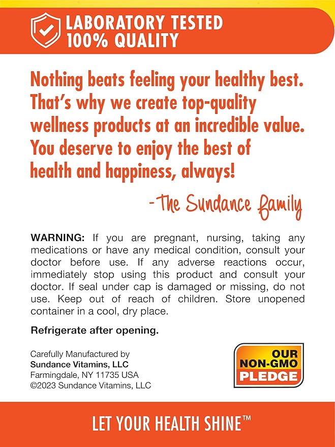 Sundance Probiotic Acidophilus | 500 Million Active Cultures | 60 Quick Release Capsules | Non-GMO, Gluten Free Supplement