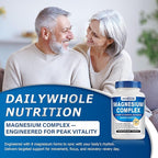 Magnesium Glycinate 8in1 Complex Supplement 1000mg - Magnesium Glycinate, Citrate, Malate, Taurate, Chelated for Health and High Absorption | Third Party Tested, Gluten Free, Non-GMO - Easy to Swallow