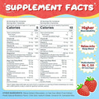 VIFSSG Sugar Free Magnesium Glycinate Gummies 400mg for Adults & 200mg for Kids, Bisglycinate Supplement with L-Theanine, Chamomile, Lemon Balm, Strawberry Flavor, 2-Pack（120 Gummies）