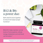 Youtheory B12B6 - Vitamin B12 & B6 - Supports Mood, Nervous System & Metabolism* - Aids Memory & Stress Management* - No Dairy, Soy or Gluten - 60 Capsules (60 Servings)*