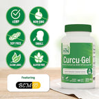 Health Thru Nutrition Curcu-Gel Turmeric Curcumin Complex BCM-95 Softgels, 325mg (Pack of 60)