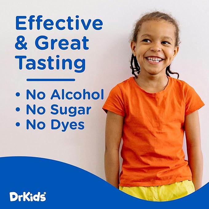 Dr. Kids Children's Allergy Relief Medicine with Diphenhydramine HCl 12.5 mg - Pre-Measured Single-Use Vials, Kids Antihistamine for Sneezing, Runny Nose & Itchy Eyes, Mixed Berry Flavor, 24 Count