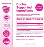 Pink Stork Berberine 500mg - Nature's GLP-1 Supplement - Daily AMPK Metabolic Activator - 500-1000 mg Metabolism + Gut Health for Women | Third-Party Tested | Vegan | Non-GMO| 30 Capsules