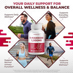 D-Mannose with Cranberry, Uva Ursi, Hibiscus, Ginger, Black Pepper - Supports Urinary Tract Health, Bladder Cleanse
