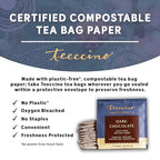 Teeccino Dark Chocolate - Prebiotic SuperBoost™ Herbal Tea - 25 Tea Bags - Support Your Probiotics with Vegan GOS & Organic XOS For Good Gut Health and Regularity, Digestive Chocolate Tea, (Pack of 3)