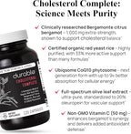 Durable Cholesterol Complete – Organic Red Yeast Rice 1,600 mg + Bergamonte® Citrus Bergamot 1,000 mg + Ubiqsome® CoQ10 + Olive Leaf + Vitamin C – Doctor Formulated, Made in USA (120 Capsules)