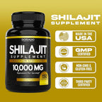 Shilajit Capsules (150 Count) Premium Shilajit Supplement for Men (High in Trace Minerals, No Fillers, Manufactured in The USA) 1000mg Per Serving, Third Party Tested, Non-GMO & Vegan Safe