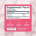 Myo-Inositol & D-Chiro Inositol for Hormone Balance for Women | Ideal 40:1 Ratio | Menstrual Cycle and Ovarian Health Support Supplement | Myo 2000mg & D Chiro 50mg with Vitamin B8 | 240 Count