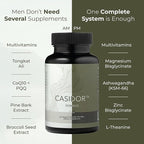 Dominus Multivitamins for Men | AM and PM Performance Formula with CoQ10, PQQ, KSM-66 Magnesium Zinc Bisglycinate | Nutritional Supplement for Energy Recovery and Sleep Support | 30 Day Supply