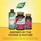Nature's Way Brain Fuel, Supports Memory and Concentration*, Brain Function Support Supplement*, Clinically Studied Cognigrape®, Grape Flavored, 60 Gummies,(Pack of 2)