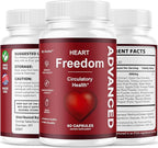 Heart Freedom - Heart Freedom Capsules, Official Pills All Natural Ingredients - Maximum Strength, Premium Advanced Formula Support Health & Wellness, 60 Capsules for 1 Month