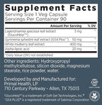 Primal Labs GlucoBurn Support Supplement with White Mulberry Leaf Extract and Alpha Lipoic Acid, 90 Veg capsules