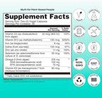 wholier Plant Based Multivitamin Vegan Omega-3 DHA EPA, Vitamin D, B12, Zinc, Vitamin K2, Iron, Iodine, Selenium. 60 Count (30-Day Supply) Glass Bottle
