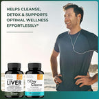 Sandhu's Liver Cleanse Detox & 15 Day Gut Cleanse Support Supplement for Women & Men | Supports Liver, Gut & Digestive Health