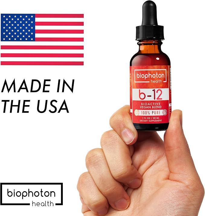 Liposomal Vitamin B12 Liquid Supplement - Bioactive Methyl Blend - Vegan & Non GMO - Organic Glycerin & Sugar Free (2 Fl Oz)