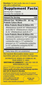 Renew Life, Ultimate Flora Care Probiotic 100 Billion, 30 Count
