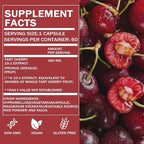 Good Grove Tart Cherry Extract Capsules, Good Grove Tart Cherry Extract, Tart Cherry Capsules 3600 mg Strength, 10:1 Extract, 60 Count