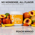 RAW Nutrition - Essential Pre - Chris Bumstead Pre Workout Formula, Sports Nutrition Pre-Workout Powders | Men & Womens Drink, Energy Powder for Working Out (Peach Mango)