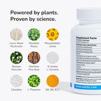Mind Lab Pro® MLP® v4 Universal Nootropic™ Brain Booster Supplement for Focus, Memory, Clarity, Energy - 60-Count - Plant-Based, Naturally Sourced Memory Vitamins for Better Brain Health, Made in USA