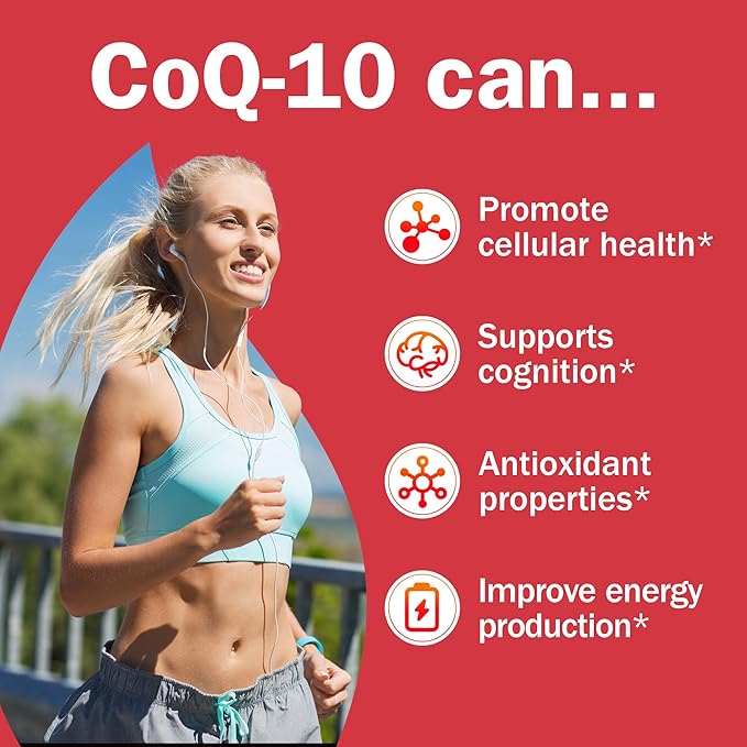 NYO3 CoQ10 200mg with Lecithin and Vitamins E, Ultra High Absorption, Antioxidant for Heart Health & Energy Production, High Coenzyme Q10 Content, Gluten Free, Non-GMO, 60 Days Supply