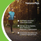 NaturesPlus Herbal Actives Milk Thistle, Extended Release - 30 Tablets - Non-GMO, Vegetarian, Gluten Free - 30 Servings