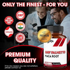 agobi Saw Palmetto Supplement with Maca Root - High Extract Support for Hair Health, Restful Mood & Energy Support - 150 Veggie Capsules