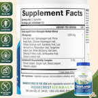 RidgeCrest Herbals ClearLungs Extra Strength, Daily Health Supplement, Natural Lung and Nasal Wellness Formula (120 Vegan Caps, 60 Serv)