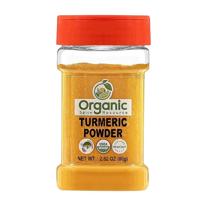 Organic Turmeric Powder w/Curcumin | 2.82 Ounce | USDA Organics and Non-GMO | 100% Raw and Natural by OSR
