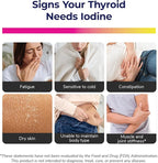 Iodine Plus - Kelp-Based Liquid Supplement Supports Thyroid - Boosts Energy, Improves Sleep, and Enhances Mental Clarity, 60 0.04% Servings