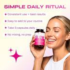 GOBIOTIX Hair Skin and Nails Vitamin Supplement - 10000mcg Biotin Pills with Hyaluronic Acid, Folate, Iron, Magnesium, and Zinc - Collagen Production, Hair Growth - 60 Servings