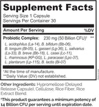 NATURELO Probiotics for Digestive Health, 50 Billion CFU, 30 Vegetarian Capsules, 11 Strains, Daily Use Supplement, Delayed Release, No-Fridge, Helps Boost Immune System, Probiotics for Women & Men