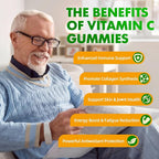 softbear Liposomal Vitamin C Gummies for Adults & Kids 1000mg, Chewable Vitamin C Supplement for Immune Support, Vegan/Organic/Sugar Free VIT C Gummies, Strawberry Flavor 120 Count