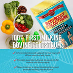 BodyBoost Colostrum Whole, 100% Bovine Colostrum Powder, Immune Booster Supplement with Immunoglobulin & Lactoferrin, Grass Fed Colostrum, Gut Health, Diverse Intake, 2x16 oz