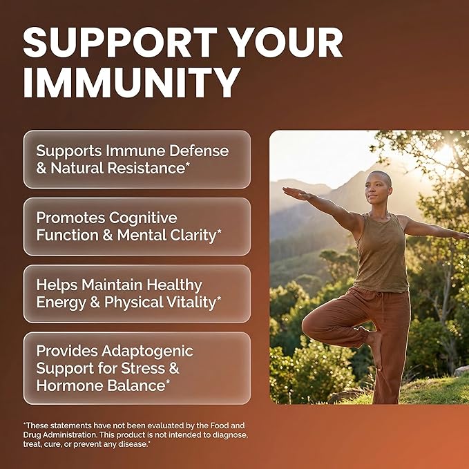 Organic Mushroom Supplement | Ashwagandha Lions Mane Cordyceps Turkey Tail Reishi Mushrooms Maca Root Black Hoof Chaga Tremella Agarikon Shiitake Oyster Powder Capsules Sporgenic By Clean Nutra (1)